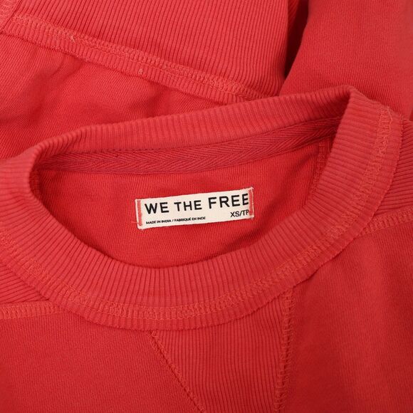 Free People We The Free Dicey Sweatshirt Top Graphic Printed Pullover XS 280795 - Picture 8 of 8